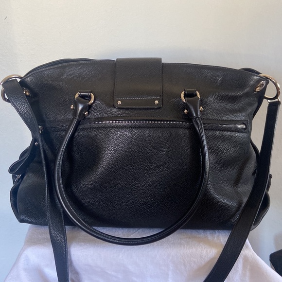 Salvatore Ferragamo Pebbled Leather Satchel/Crossbody - Picture 2 of 11